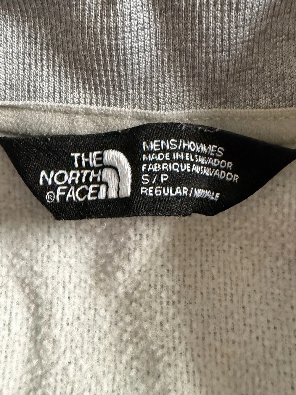 The North Face Canyonlands 1/2 Zip Pullover Shirt Men Small Gray Zip Logo Hiking